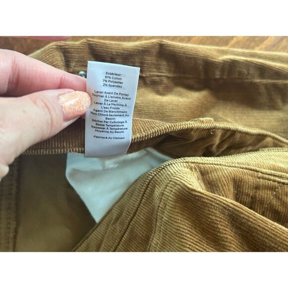 TALBOTS Women's Sz 16 WP Corduroy Jegging Pants Brown Pockets - Picture 7 of 8